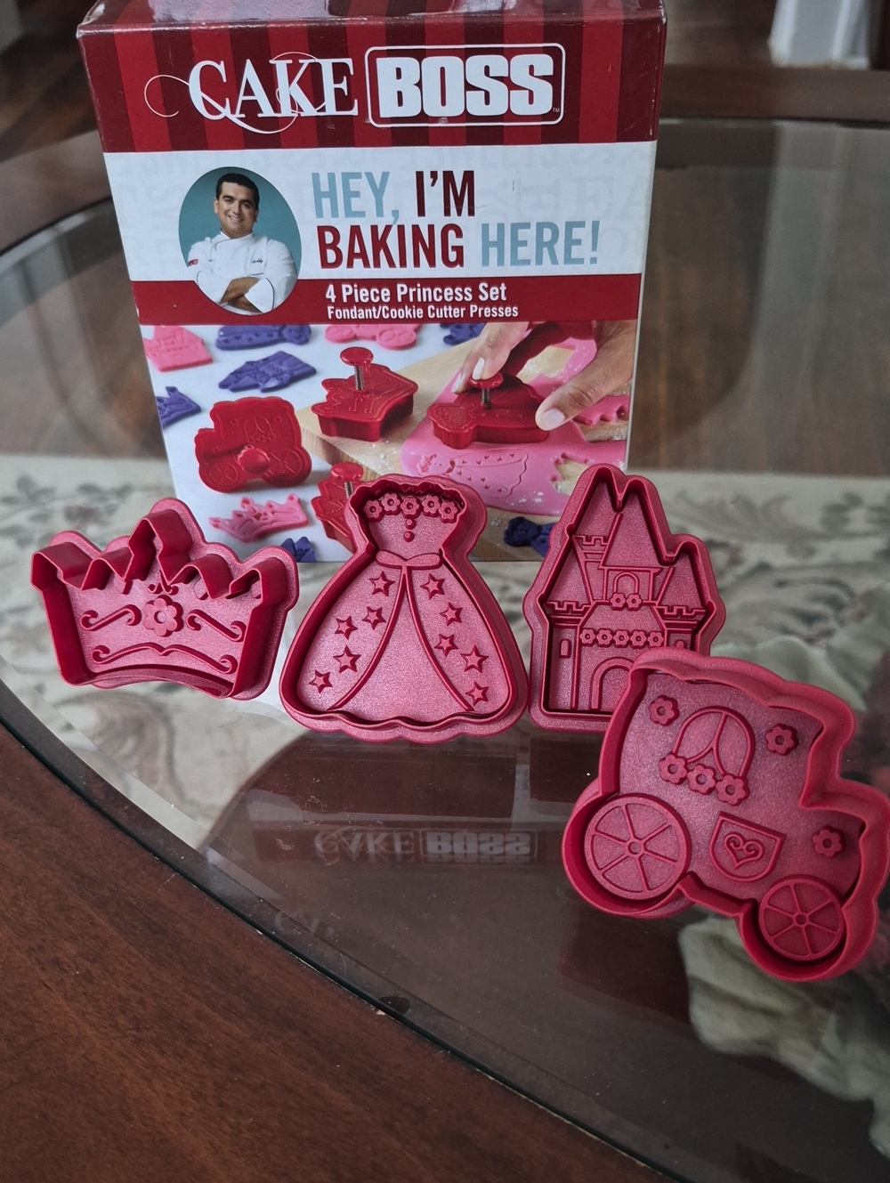 Princess 4-Piece  Cookie Cutter & Fondant Press Set